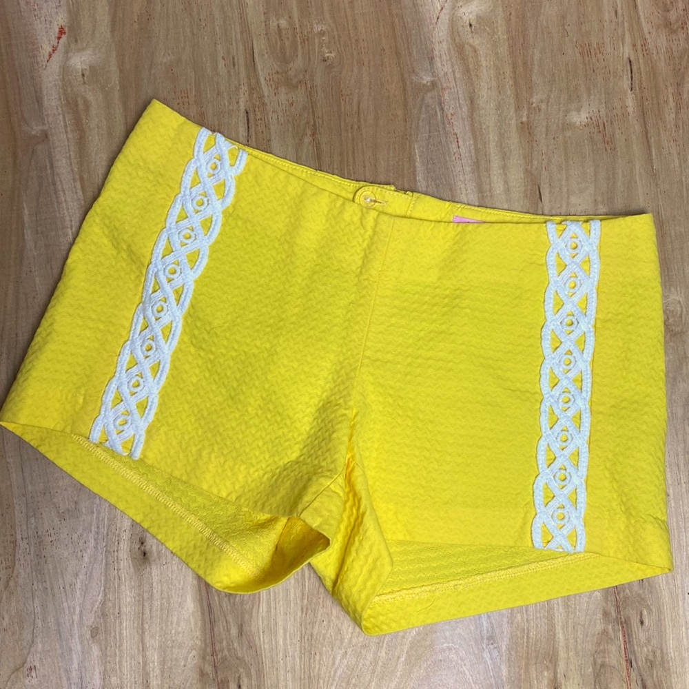 Lilly Pulitzer Liza Shorts Sunglow Yellow Size 00